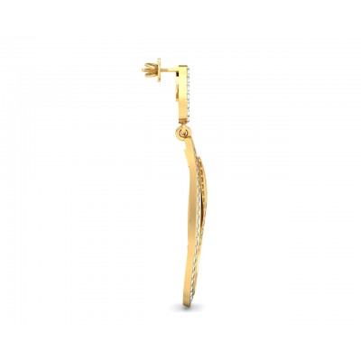 Gayle Long Diamond Earrings
